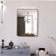 Miroir de salle de bain 24 po x 32 po avec cadre en aluminium noir
