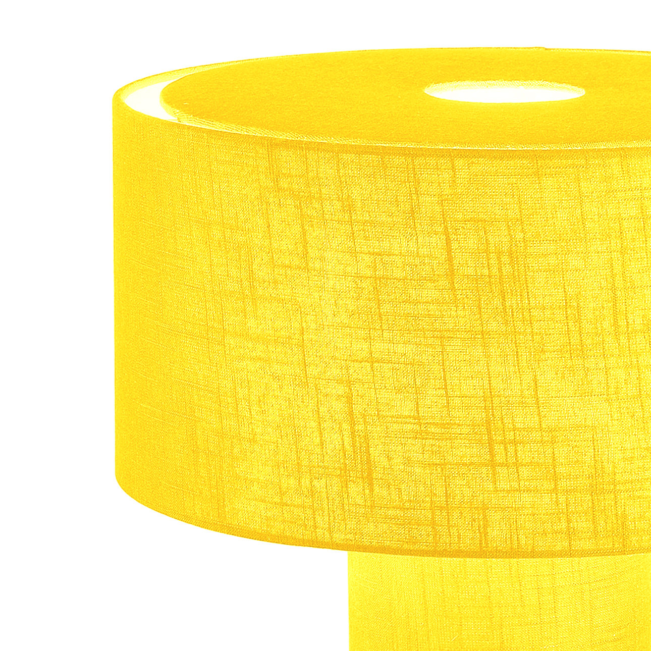 Dimmable Linen Table Lamp, Yellow