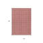 Tapis intérieur lavable extérieur géométrique 10 pi x 14 pi rouge