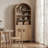 Farmhouse Arched 70.9" Tall Bookcase With Doors & Shelves, Large Storage Cabinet For Living Room Or Home Office