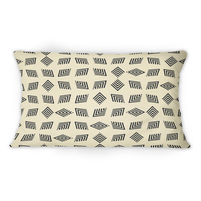 Coussin Rhyth Of Black Geometrics On