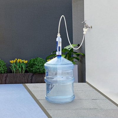 EZ Jug Water Filtration System with Garden Hose Faucet Adapter and Basic Indoor Kitchen Faucet Adapter, EZID001