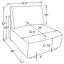 Canapé modulaire 5 pièces Logan