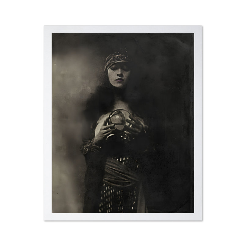 Fortune Teller No1, Affiche, Encadrement blanc, H 08 po x l 10 po