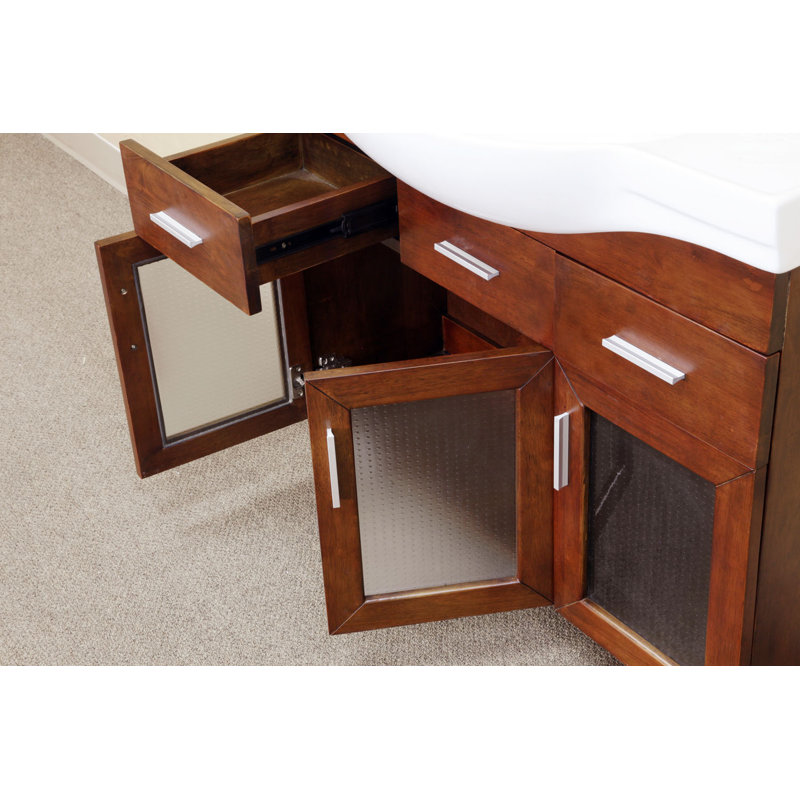 Neufeld 39.8'' Single Bathroom Vanity with Ceramic Top