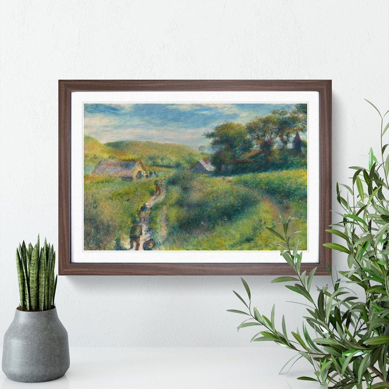 The Mussel Harvest by Pierre-Auguste Renoir - Picture Frame Painting, 27cm H x 36cm W x 2cm D, Walnut Framed