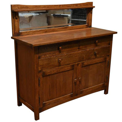 Buffet en bois massif 19 po Arts and Crafts
