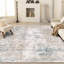 Tapis abstrait lavable à la machine avec envers en caoutchouc antidérapant Elroy-739190227-743052113