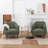 Comfy Arm Accent Chairs for Bedroom, Mid Century Modern Armchair Living Room Sofa Chair with Wooden Legs-478889706