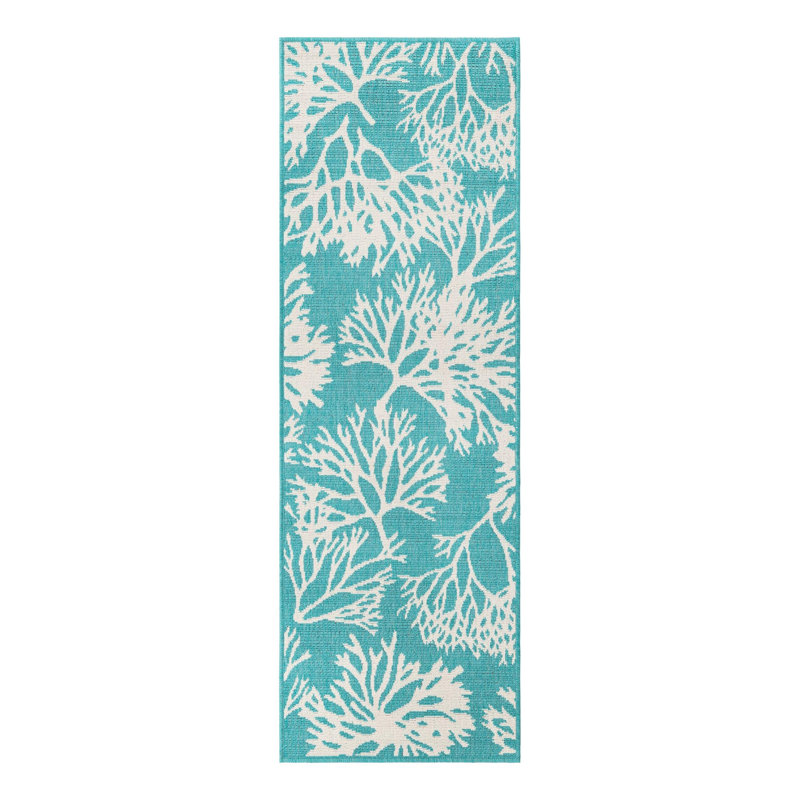 Tapis d'extérieur intérieur / extérieur Coastal, Tapis de couloir 2 pi x 6 pi 1 po
