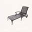 Chaise longue en fonte d'aluminium avec inclinaison à 5 positions et roulettes-543051476