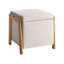 45cm Wide Square Solid Colour Pouffe Ottoman with Storage-1935768727