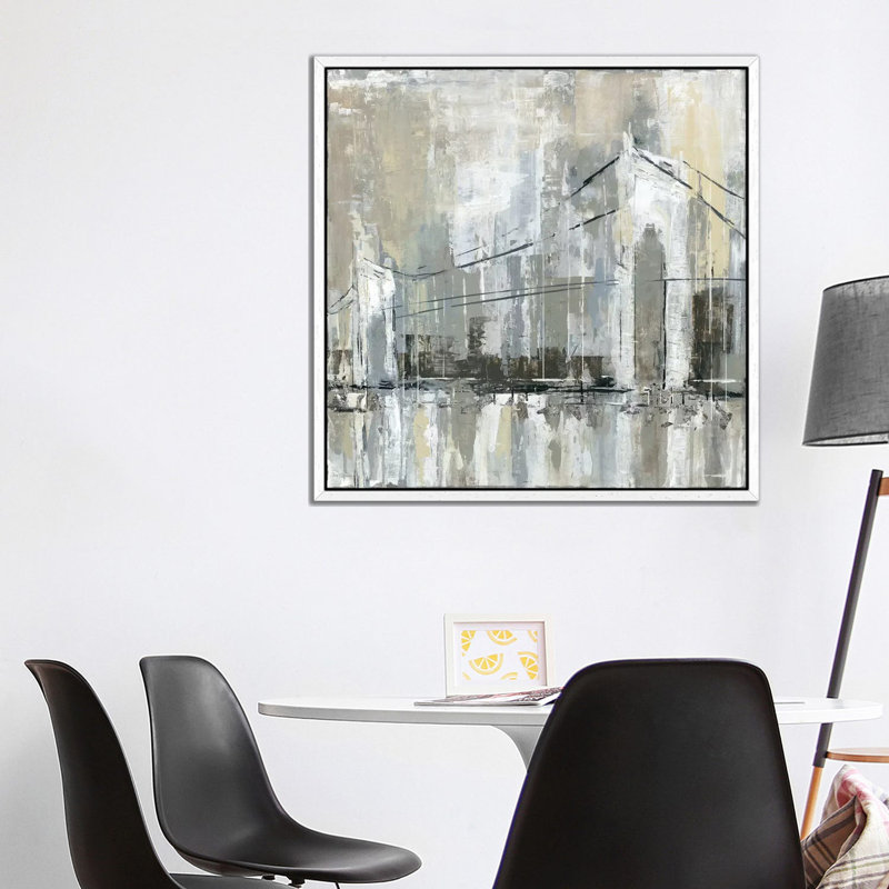 Midtown Bridge I by Carol Robinson - Print on Canvas, 93.98 cm H x 93.98 cm W, White Framed Canvas