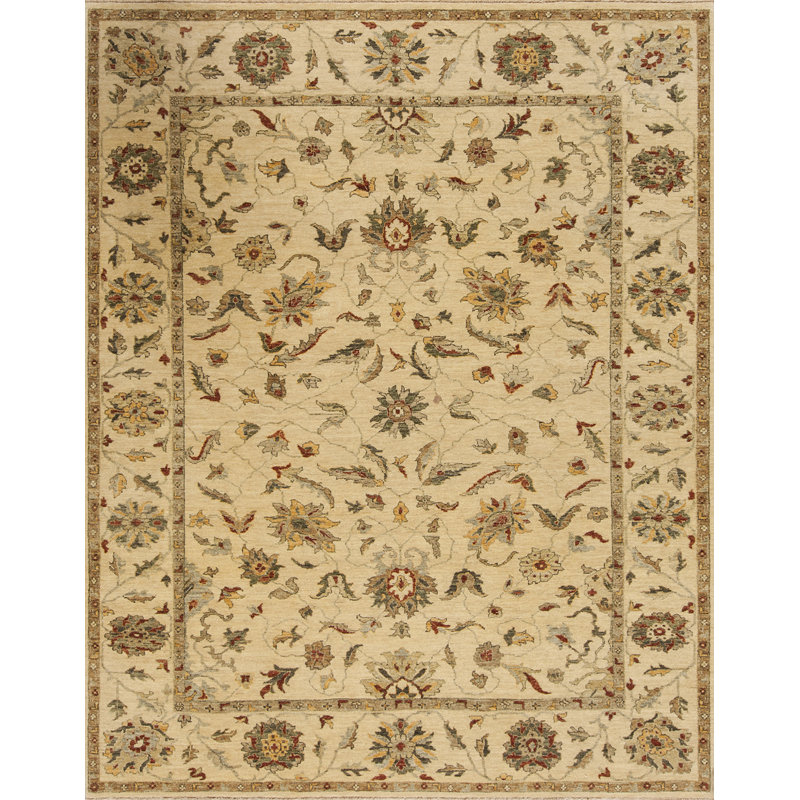 Essence Hand Knotted Wool Area Rug, Rectangle 6' x 9'