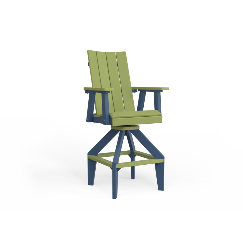 SOL Outdoor Bar Stool, Slate, White