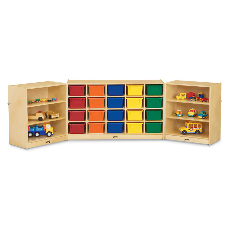 Triple casier pliant et verrouillable Jonti-Craft, Transparent, Standard