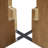 Kennedy 44" Round Trestle Dining Table with X-Base Design