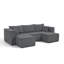 Canapé modulaire compact en velours côtelé: Canapé modulaire moderne et minimaliste-456676607