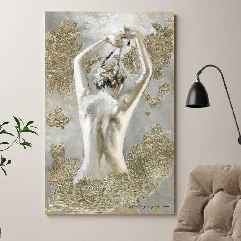 "Intime I" par Anthony Orme - reproduction, H 30 po x l 18 po x P 1 po, Toile tendue