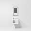 Ensemble de meuble-lavabo simple 24 po avec plateau et miroir Geneva-112901614-112901618