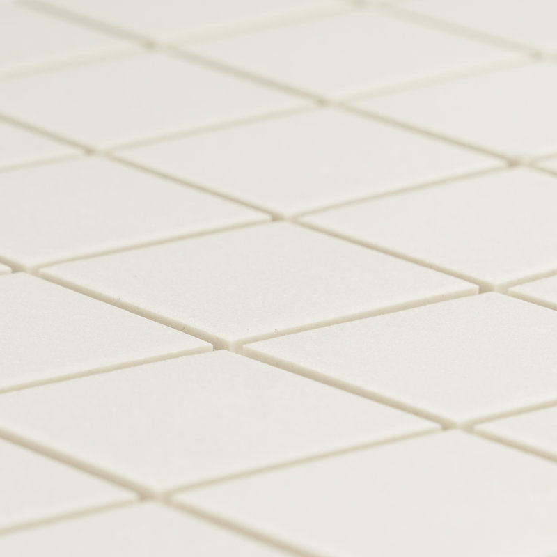 Sage 2" x 2" Square Porcelain Matte Mosaic Tile, Beige