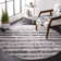 Bethlyn Striped Ivory/Charcoal Area Rug