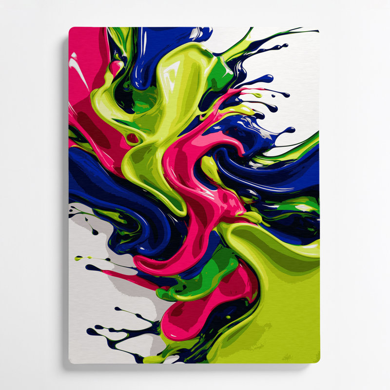 Art abstrait abstrait 50, H 11 po x l 14 po
