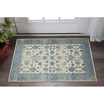 Tapis oriental ivoire Dhurrie 3 pi x 5 pi
