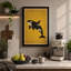 Leaping Orca Mid-Century - Wrapped Canvas-318237569-318237574