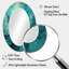 Turquoise Tranquility V - miroir mural ovale moderne-1599171088