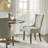 Ultra Upholstered Dining Chairs with High-Back Design and Solid Wood Legs-54841472
