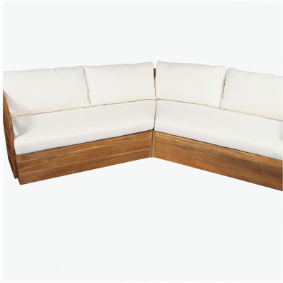Ensemble de canapé Royal Acacia Patio V, beige
