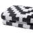 Black and White Cross Pattern Outdoor Rug Camping Plastic Straw Mats-290417098