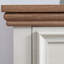Commode 7 tiroirs en bois deux tons avec plateau brun