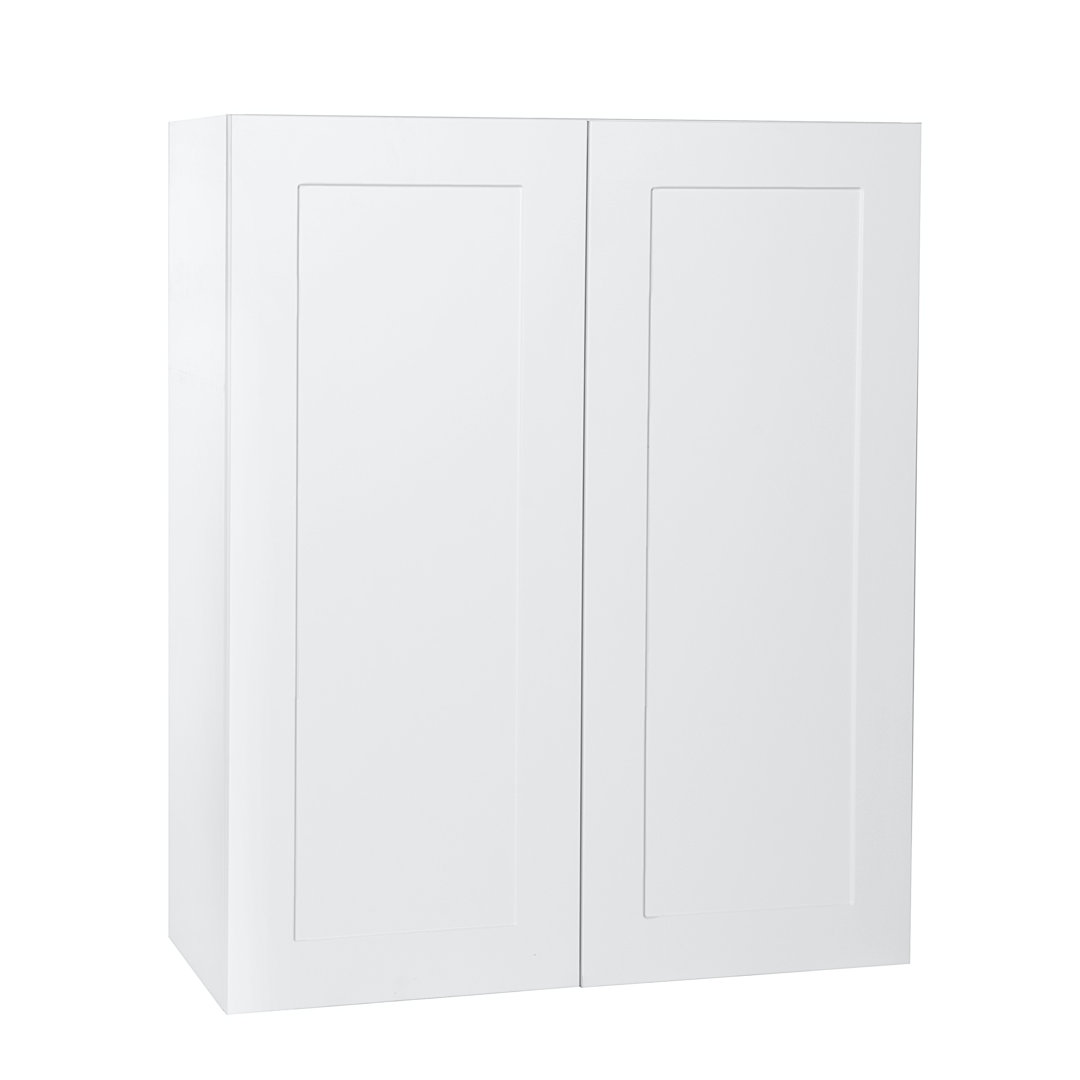 Everest Quick Assemble Modern Style, Shaker White Wall Kitchen Cabinet Cambridge 