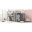 Full Size Loft Bed With Drawers,Desk,And Wardrobe-Grey-112583721