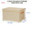 Ensemble de 2 bacs de rangement en tissu Dorleus-88506360