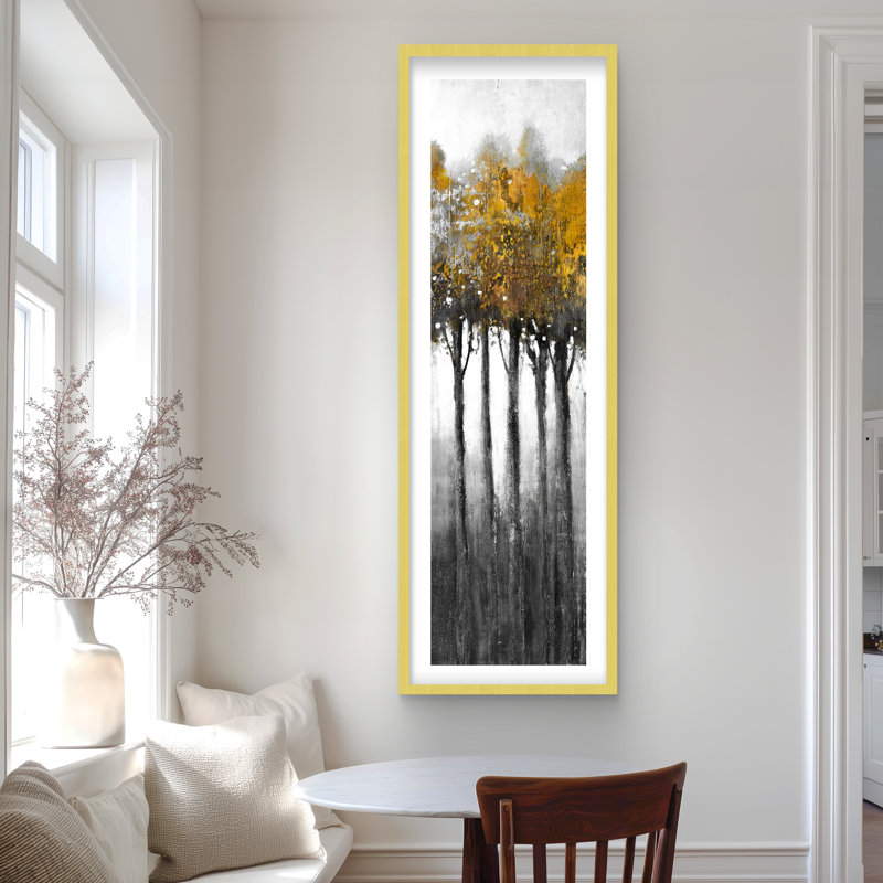 «Illuminated Forest - Landscape», reproduction encadrée avec passe-partout