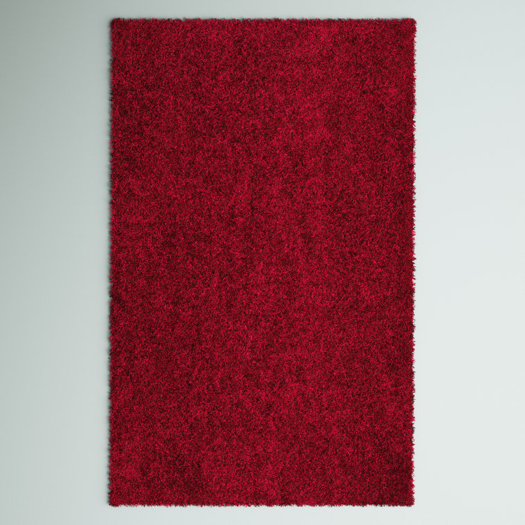 Tapis rouge touffeté à la main Assar