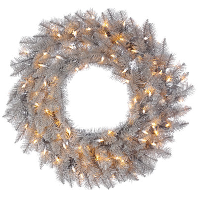 Artificial Platinum Fir Wreath
