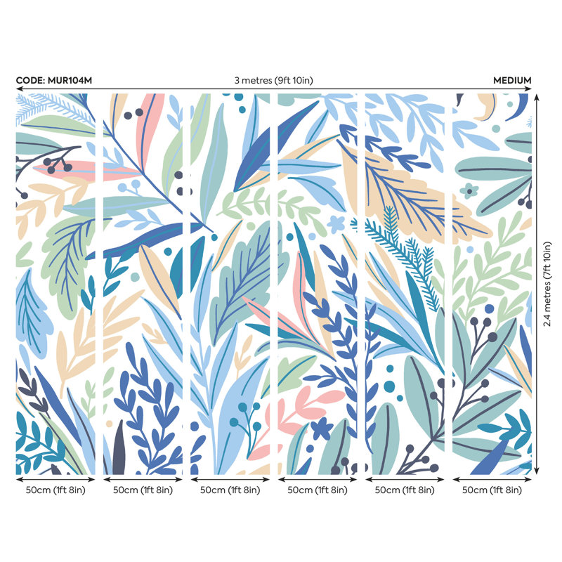 Coopersburg Wall Mural, 240cm L x 300cm W