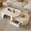 Table basse rétractable de style crème