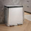 82-Liter Stainless Steel Dual-Bin Step Trash Can-1359391577