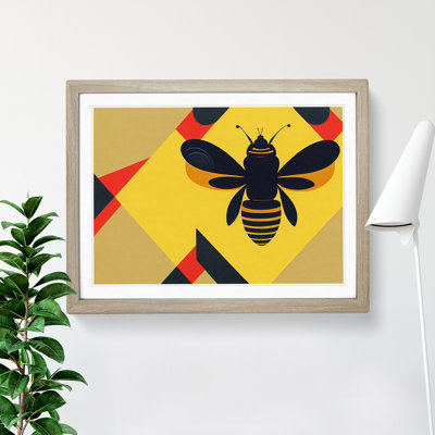 Bumble Bee Deco 1 Piece Single Picture Frame Wall Art