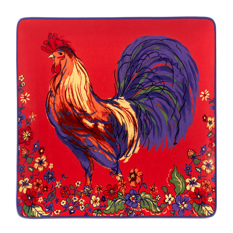 Plateau carré Morning Rooster