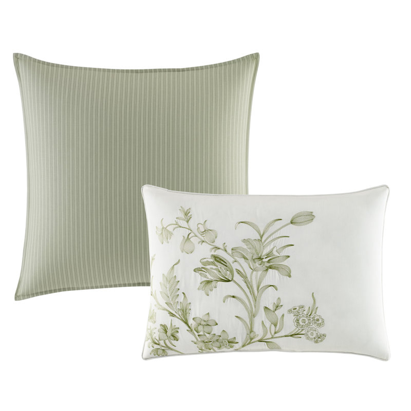 King White Cotton Reversible 7-Piece Comforter Set
