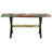 Grishma Rectangular Solid Wood Top with Steel Base Dining Table-709243896-696116693