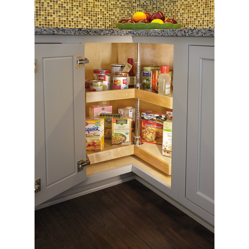 Plateau tournant en bois naturel Rev-A-Shelf, L 28 po