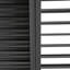 Pergola en aluminium noir Byron avec toit à persiennes réglable