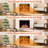 36-Inch Electric Fireplace Insert – 5 Adjustable Flame Colors, 12 Log Colors, 5 Flame Speeds/Brightness, Remote, Timer, 50°F-99°F Thermostat, 750W/1500W Dual Power-664150142